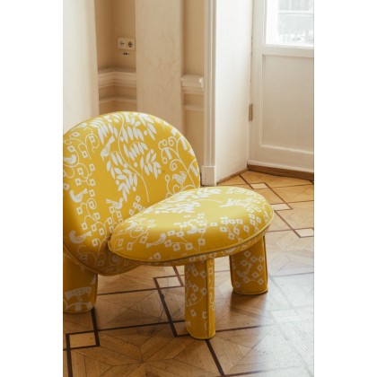 Крісло Dino жовте ARHIVE FABRIC SERGIY KOLOS ShishkaProject